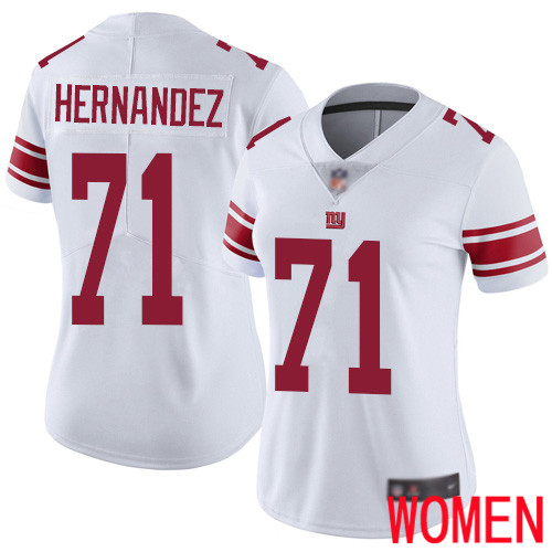 Women New York Giants #71 Will Hernandez White Vapor Untouchable Limited Player Football NFL Jersey